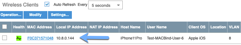 Spoofing a mac address